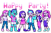 Jam3a party characters